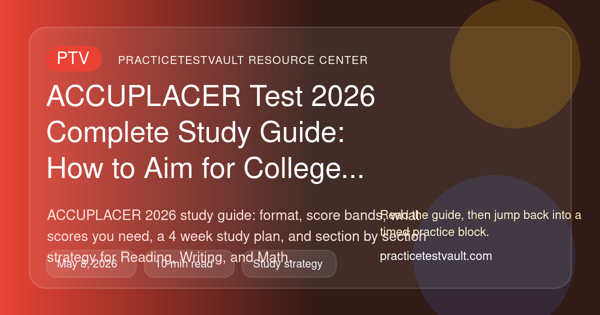 ACCUPLACER Test 2026 Complete Study Guide: How to Aim for College Level ...
