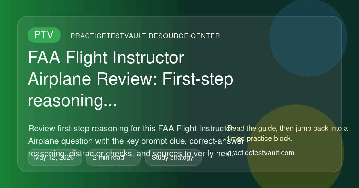 Faa Question Cdi Fix FAA Flight Instructor Airplane Review: First-step reasoning ...