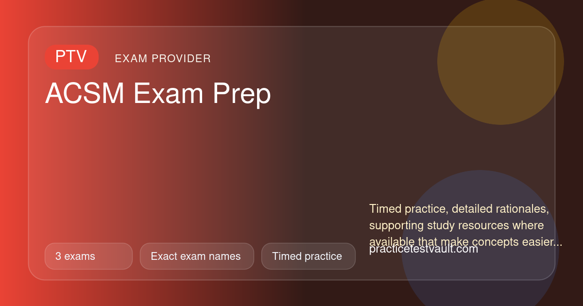 ACSM Practice Tests | Exact Exam Pages and Free Samples ...