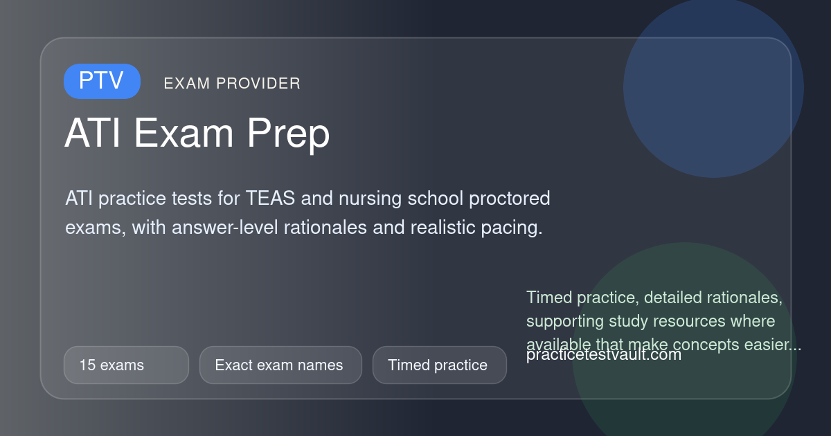 ATI Practice Tests | Exact Exam Pages and Free Samples ...