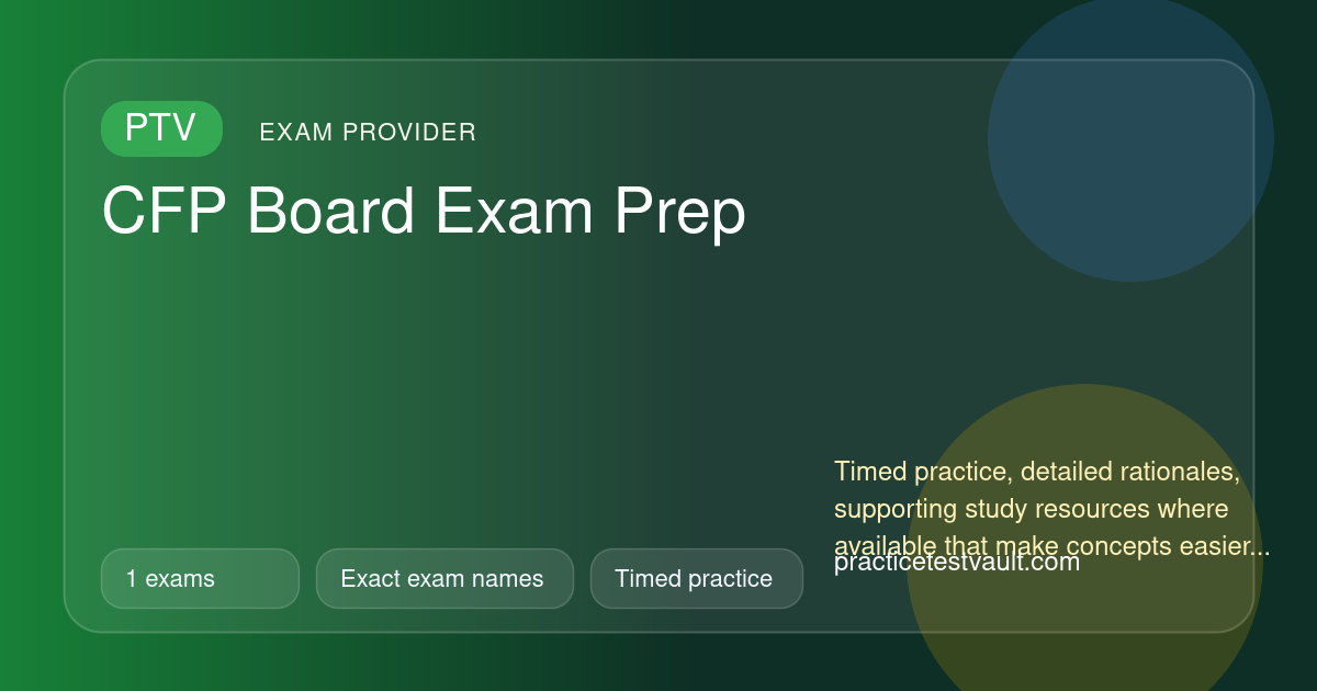 CFP Board Practice Tests | Exact Exam Pages and Free Samples ...