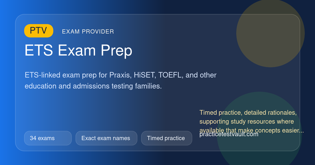 ETS Practice Tests | Exact Exam Pages and Free Samples ...