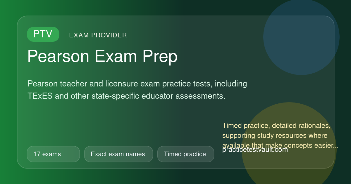 Pearson Sample Pearson Practice Tests | Exact Exam Pages and Free Samples ...
