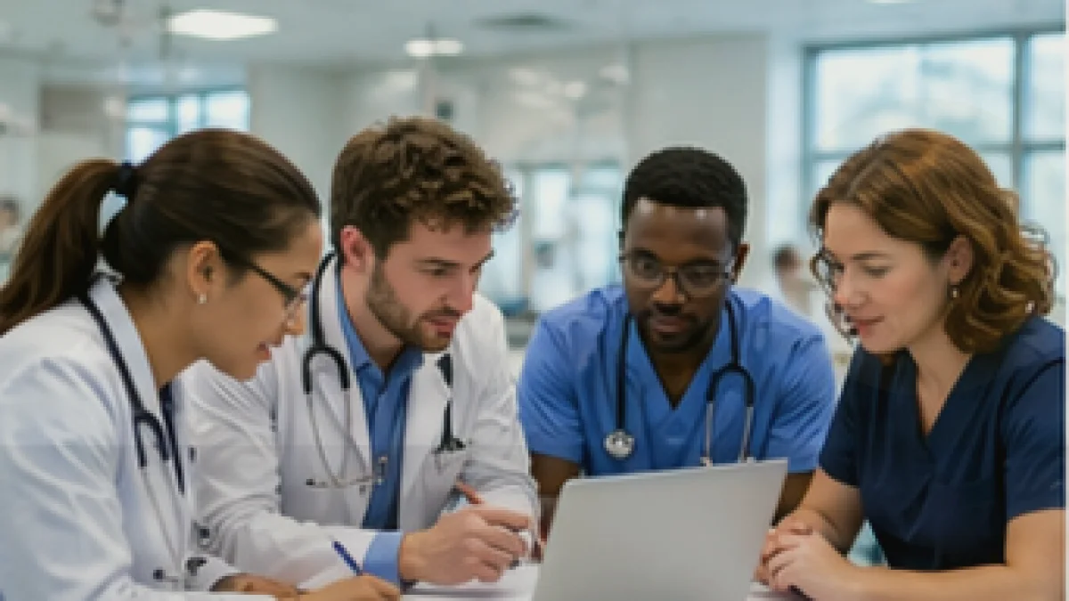 AMT Medical Laboratory Assistant practice test students taking an online exam with rationales and sample questions