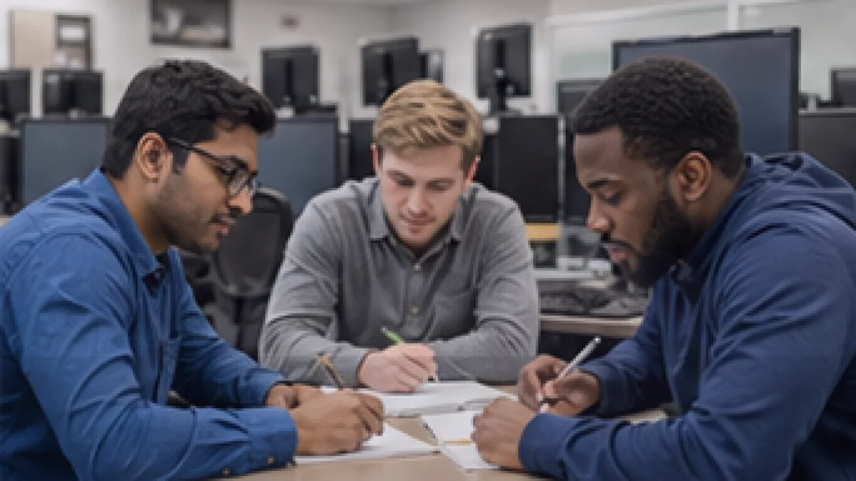 Cisco CCNA 200-301 practice test students taking an online exam with rationales and sample questions