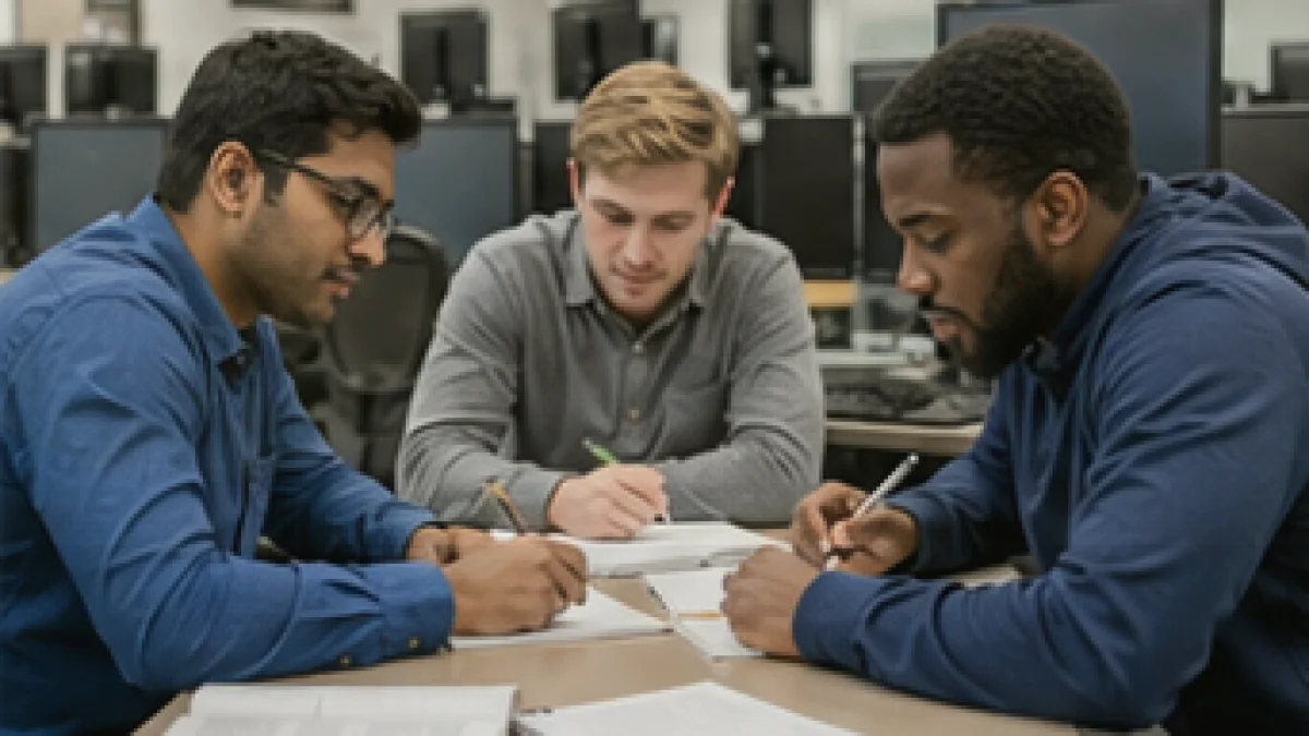 Cisco CyberOps Associate practice test students taking an online exam with rationales and sample questions