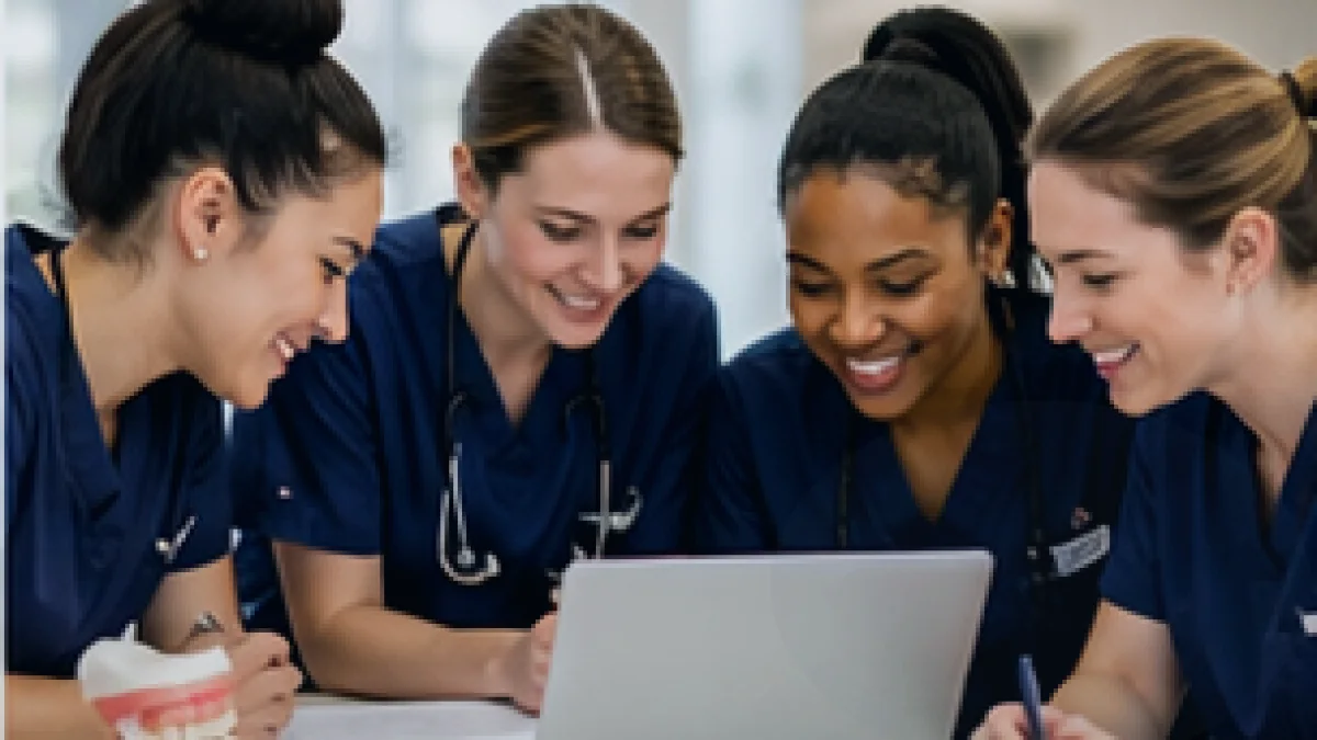 DANB Certified Dental Assistant practice test students taking an online exam with rationales and sample questions