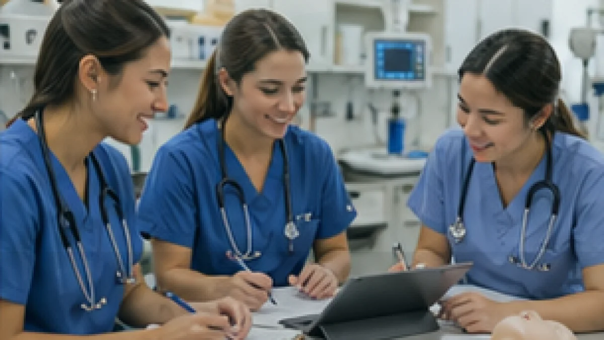 Kaplan Nursing School Entrance Science practice test students taking an online exam with rationales and sample questions