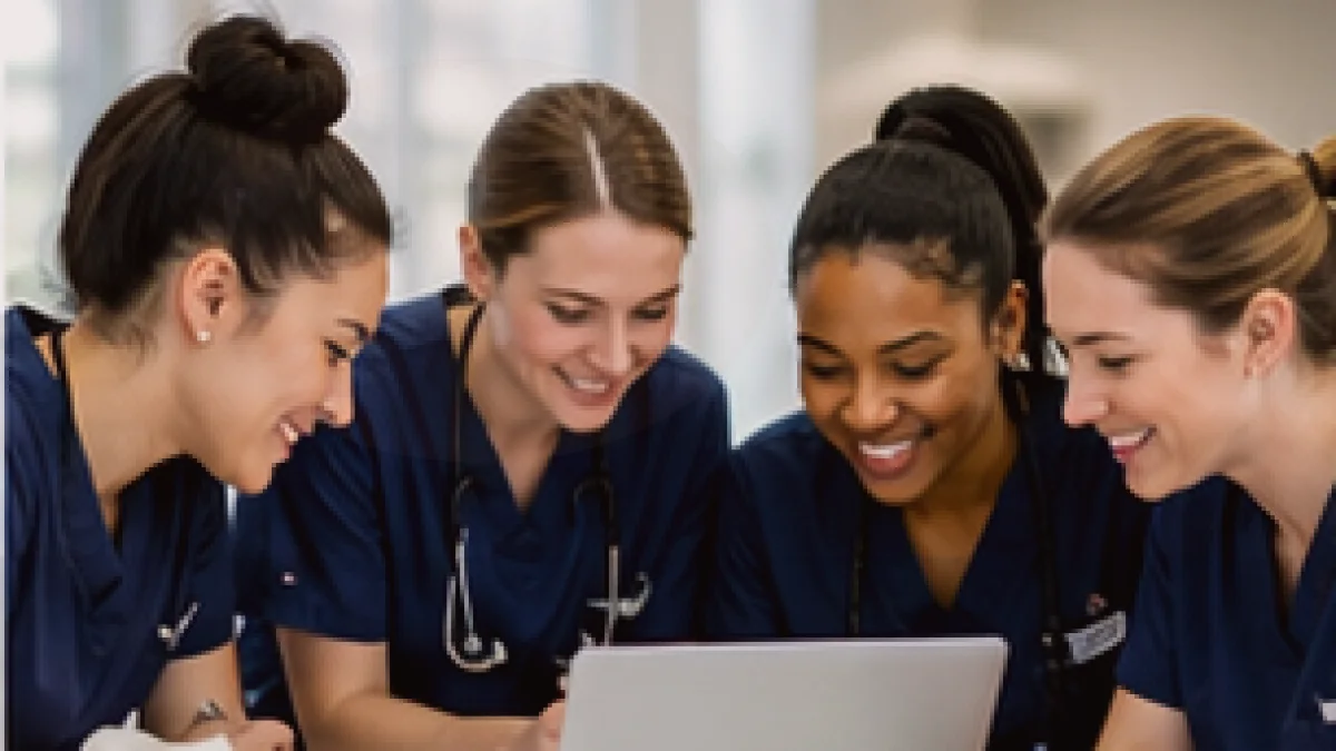 NCLEX-RN practice test students taking an online exam with rationales and sample questions