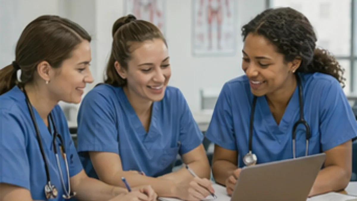 OET Nursing practice test students taking an online exam with rationales and sample questions