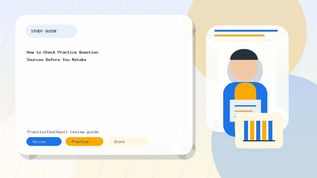 How to Check Practice Question Sources Before You Retake study guide image for PracticeTestVault